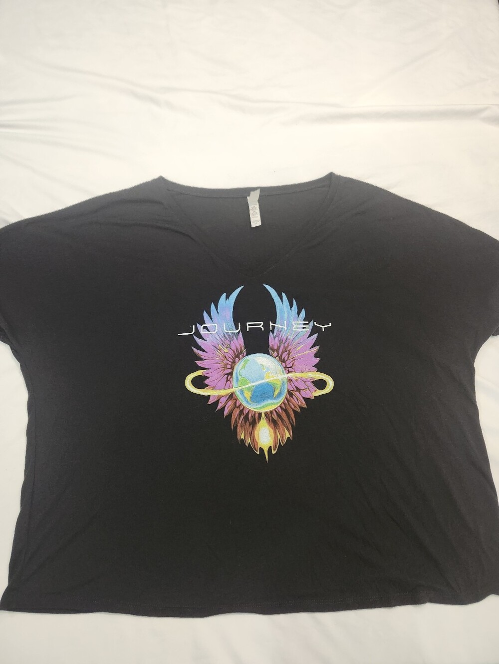 Bella Canvas Black V-Neck Journey T-shirt 2XL